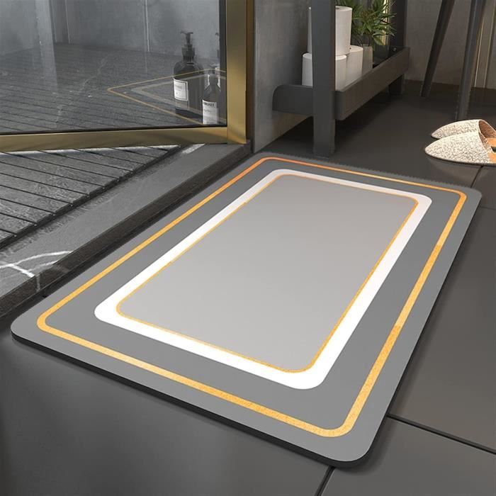 Tapis De Bain En Diatomite – Antidérapant, Sèche Ultra Rapide, Facile à Nettoyer – 40 X 50 Cm (plusieurs Tailles Dispo)
