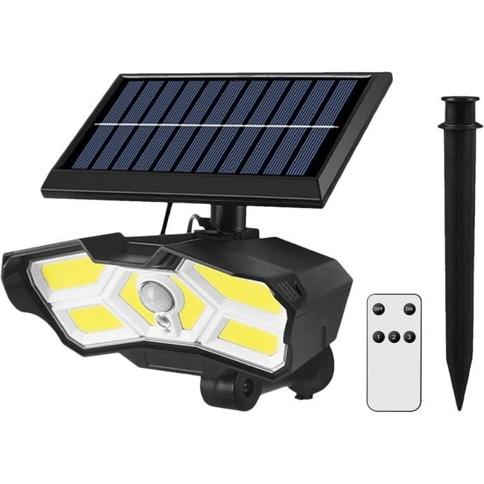 Noir Lot De 2 Spots Solaires à Piquet Pour Jardin, Arbres Et Plantes