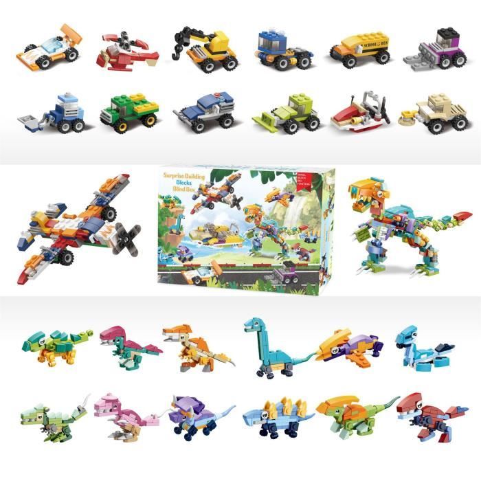 174 Pcs Circuit de dinosaures jouet - avec 8 figurines de dinosaures, 2