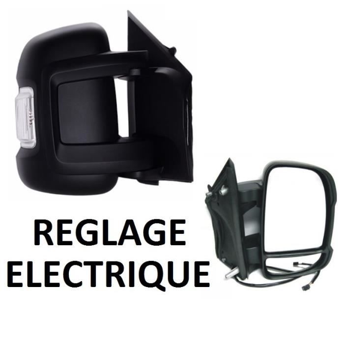 GLACE DE RÉTROVISEUR SUPÉRIEURE AVANT GAUCHE (DEGIVRANTE) AVEC SUPPORT POUR  CITROEN JUMPER 3 - FIAT DUCATO 3 & PEUGEOT BOXER 3 - Cdiscount Auto