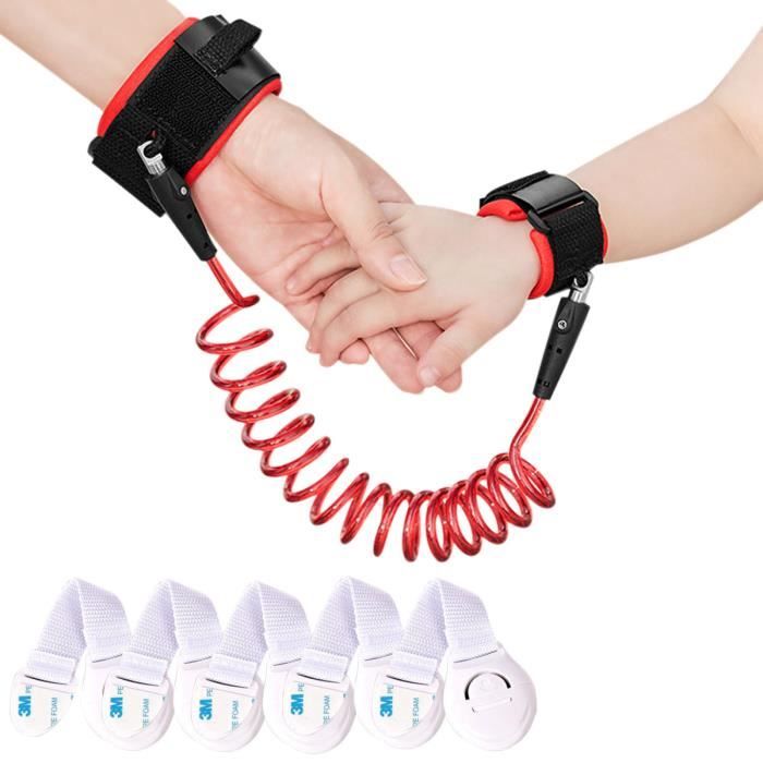 Lien bracelet anti-perte enfant de 2,5 m, menottes corde sangle harnais  laisse de sécurité au poignet pour marcher avec l'enfant - Cdiscount  Puériculture & Eveil bébé