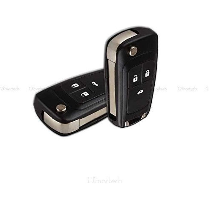 Boîtier De Clé Pliable De Voiture à 2 Boutons, Clé Pliante De Remplacement Pour Opel Adam Pour Astra J Pour Cascade Pour Corsa E Pour Karl Pour Mokka