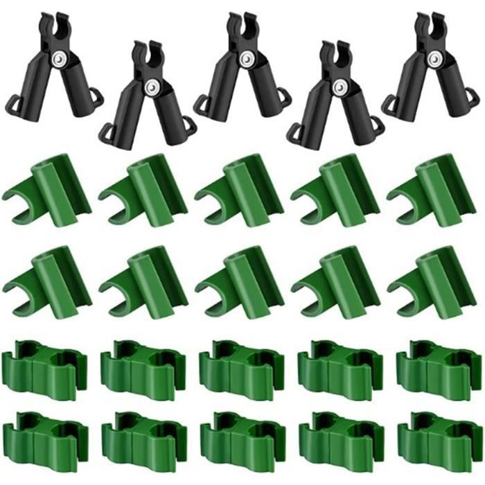 Lot de 50 clips de fixation réglables pour treillis de plantes, type A