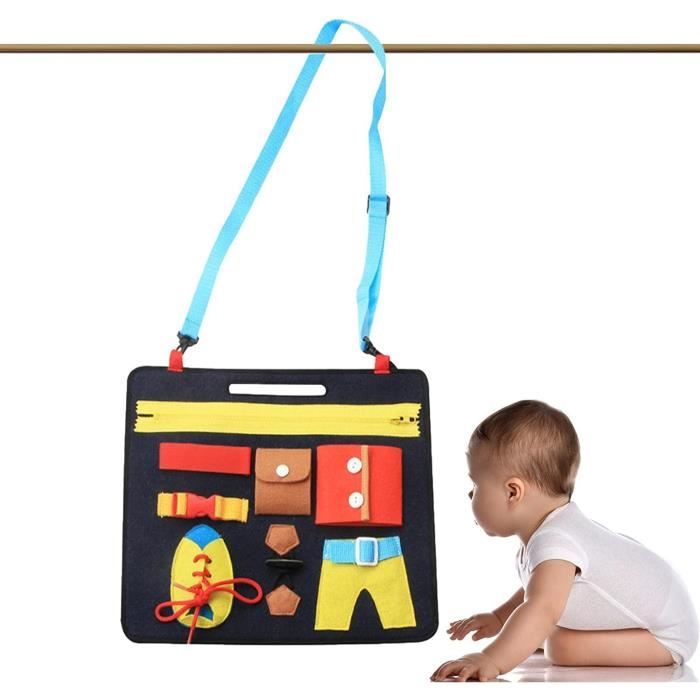 JSTHHTT 3PCS Tableau D'Activité Sensorielle Silicone - Licorne, Papillon, Rectangle Avec 32 Cordes (Coloré)