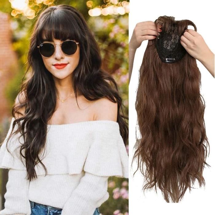 Extensions de cheveux Partie centrale à clip en forme de couronne avec