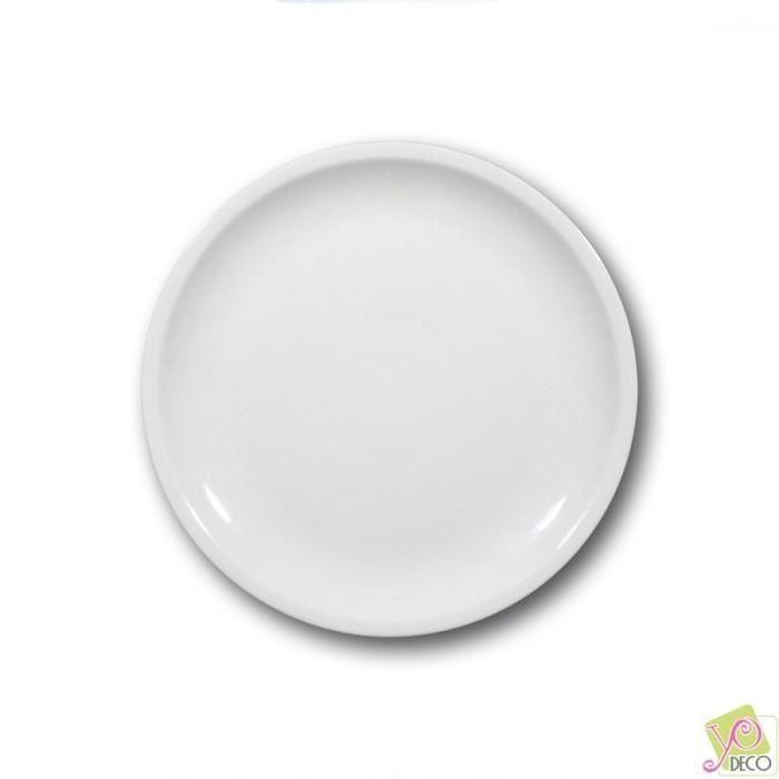 Assiette plate porcelaine blanche - D 27 cm - Roma Assiette plate porcelaine blanche - D 27 cm - Roma