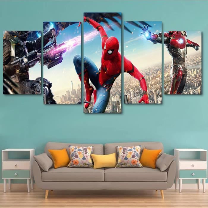 FUNV-265 Affiche de Marvel, toile d'art mural Spiderman, 5