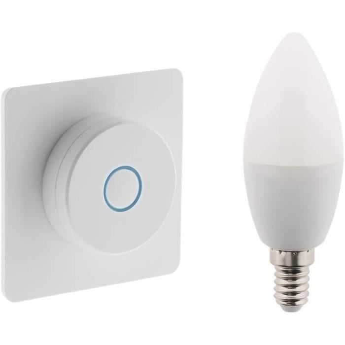 Interrupteur Variateur Avec Ampoule Led Connectée Bluetooth E14 4.5W