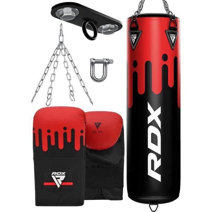 RDX Sac de frappe avec garnissage pour sports de combat/MMA/muay-thai/kick-boxing/arts martiaux gants et chaîne inclus
