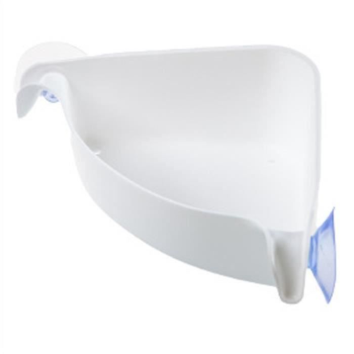 Blanc Etagere D Angle Murale A Ventouses Rangement Salle De Bain Tablette Douche Achat Vente Etagere Murale Blanc Etagere D Angle Murale A Cdiscount