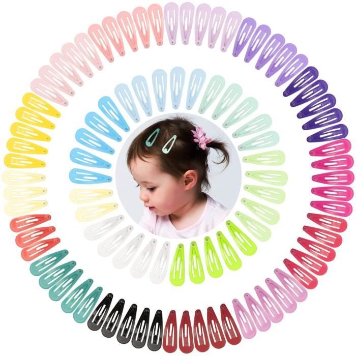 Barrette Bebe Fille, 36pcs Barettes Cheveux Fille, Accessoires Cheveux Fille,  Pinces à Cheveux Fille, Barrettes Enfants Fille Barettes pour Enfants Fille  Bébé avec Bandes de Rangement Bleu Rose : : Bébé et