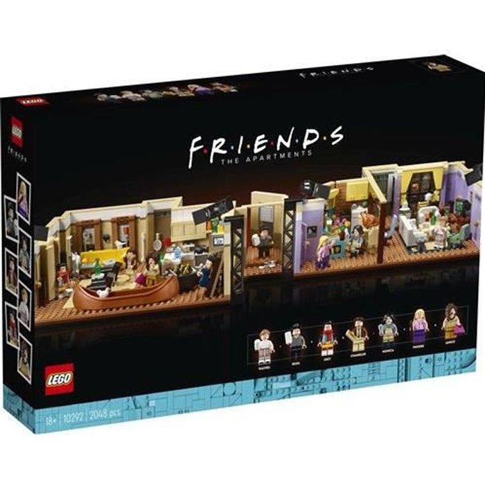 Jouet - LEGO - 10292 - 2048 pi?�ces et 7 figurines - Les appartements de Friends Multicolore 