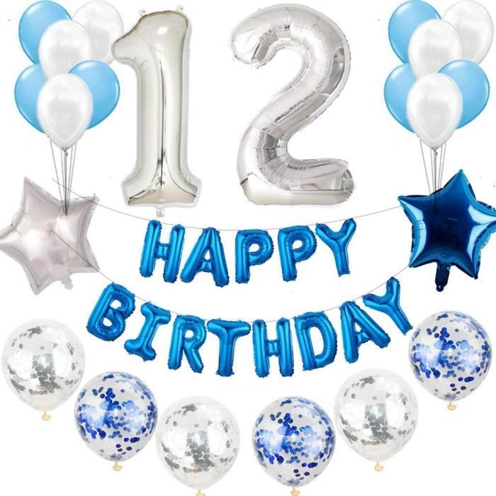 Kit De Decoration D Anniversaire 12 Ans Bleu Argente Pour Garcon Decoration D Anniversaire Garcon Bleu Blanc 12 Ans Decoration Cdiscount Maison Kit De Decoration D Anniversaire 12 Ans Bleu Argente Pour Garcon Decoration D Anniversaire Garcon Bleu Blanc 12 Ans Decoration Cdiscount Maison