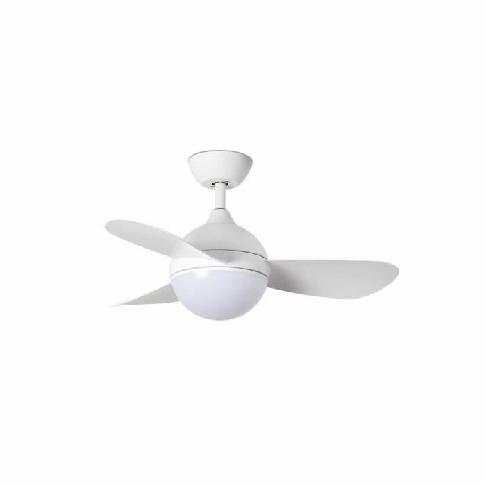 Faro HVAR Ventilateur de plafond blanc avec lumière LED - Far
