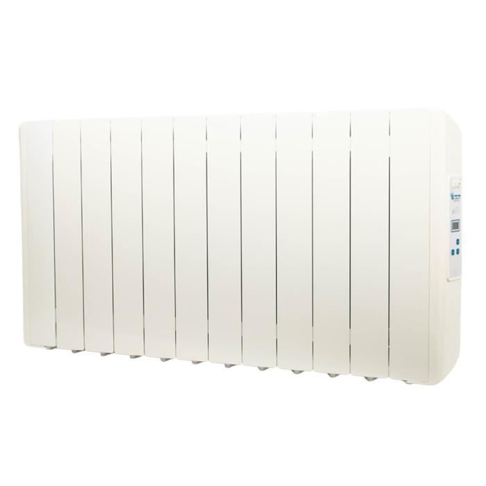 farho Radiateur /à Inertie Fluide Caloporteur Puissance 750 W Tessla Dry /·/· Radiateur Electrique Basse Consommation Programmable /· Radiateurs /Électriques /à Inertie /·/· Id/éal pour s/éjours d