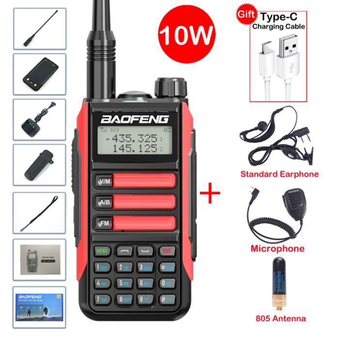 Talkies Walkies,talkiewalkie étanche IP68,double bande,haute puissance