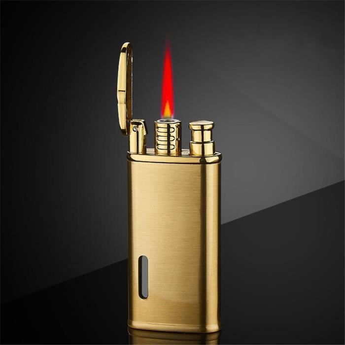 Briquet à Cigare Avec Coupe-cigare, Briquet à Gaz Rechargeable Avec