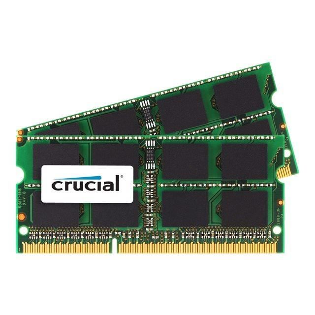 Crucial DDR3L kit : 2 x 8 Go SO DIMM 204 broches 1866 MHz / PC3L 14900 CL13 1.35 V mémoire sans tampon non ECC - vue 2