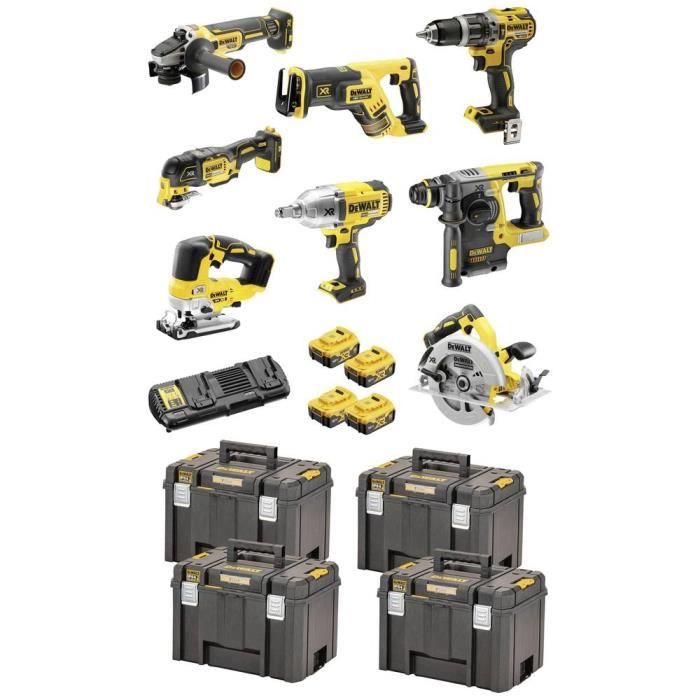 Dewalt DCK865P4T QW 2 vitesses Perceuse visseuse à percussion sans fil Clé à chocs sans fil Marteau perforateur sans