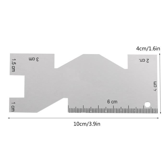 Règle De Longueur Des Rayons Vélo - Outil Mesure 3 En 1 (rayons, Manivelle, Roulement) - Double Face Mm/pouces, 36 Cm