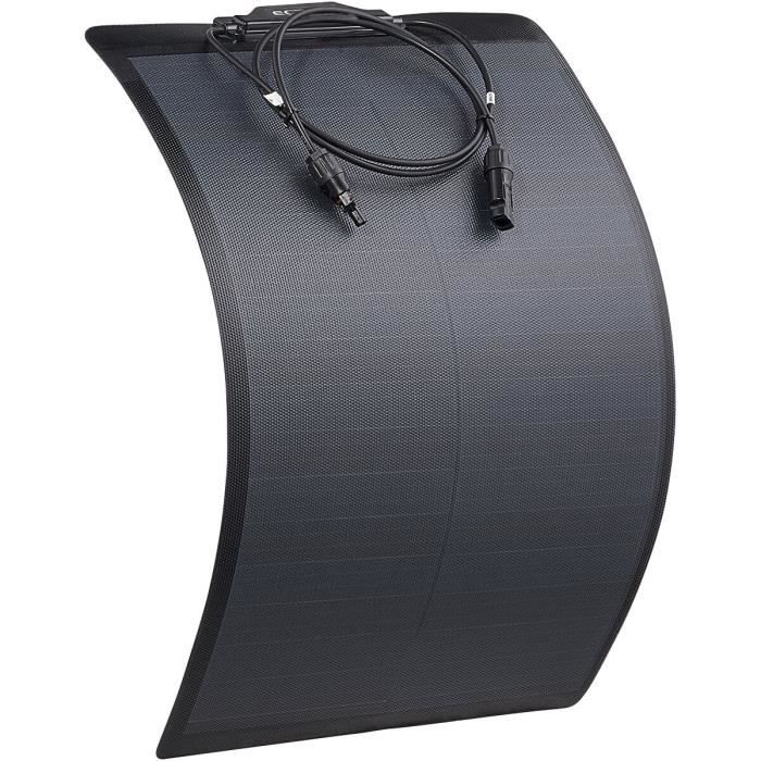 Panneau Solaire Flexible 10W - Léger, étanche, Double USB - Pour Camping-car, Bateau, Camping, Toit - 2