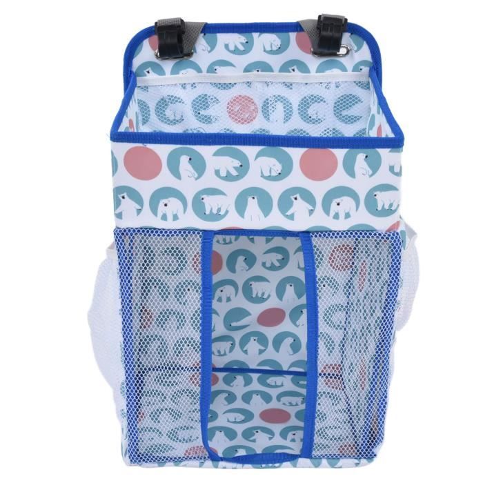 Hinwo Panier à Couches Pour Bébé à 3 Compartiments - Panier De Rangement Portable Pour Voiture Panier