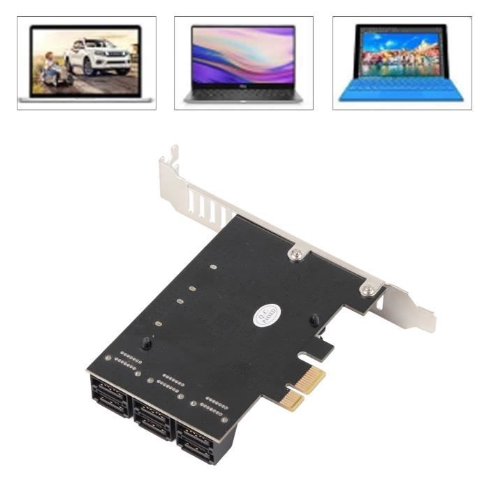 Scheda Di Espansione PCIe SATA 3.0 A 16 Porte – Controller Adattatore PCI Express X1 Con Velocità 6Gbps, Per Server E PC, Mezza Altezza - 2