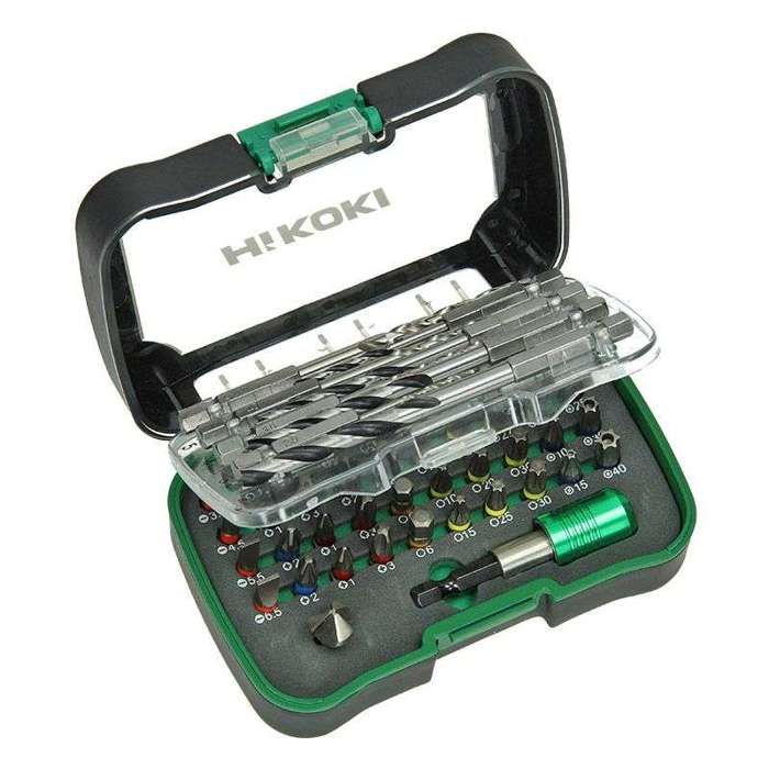 Coffret d'embouts de vissage et forets 50 pièces HIKOKI 750365 + p embout magn. 14