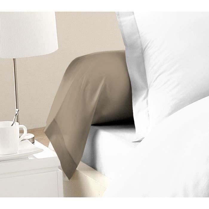 LOVELY HOME Lot de 2 Taies de Traversin 100% coton 85x185 cm - vue 3