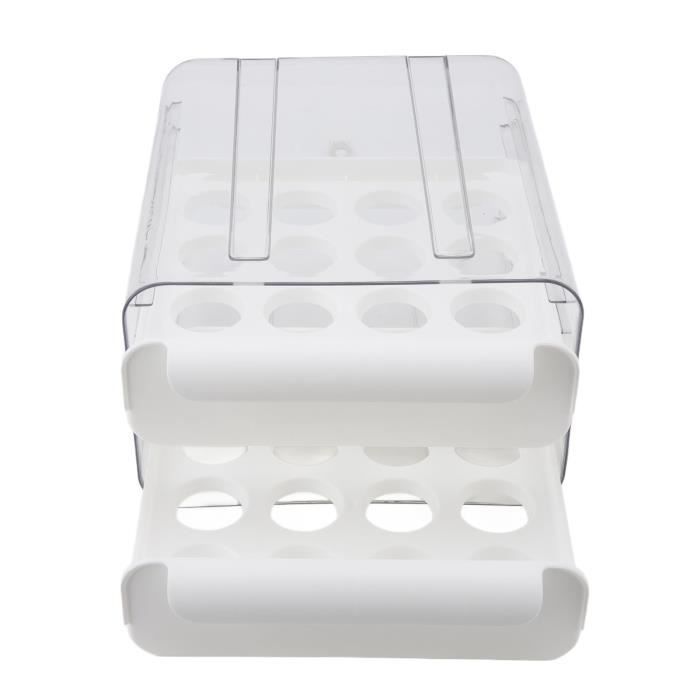 Boîte de rangement pour œufs - Double couche - 32 œufs - Anti-poussière