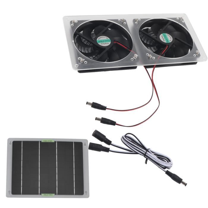 Kit De Ventilateur à Panneau Solaire, Ventilateur D'extraction Solaire Portable étanche 100 W 12 V Avec Protection Metallique Pour Poulailler Serre Abri De Jardin Animalerie Conduit Devacuation 88428396