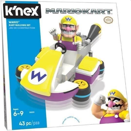 Figurine MarioKart Wario Kart - KNEX - 42 pièces - Pour enfant de