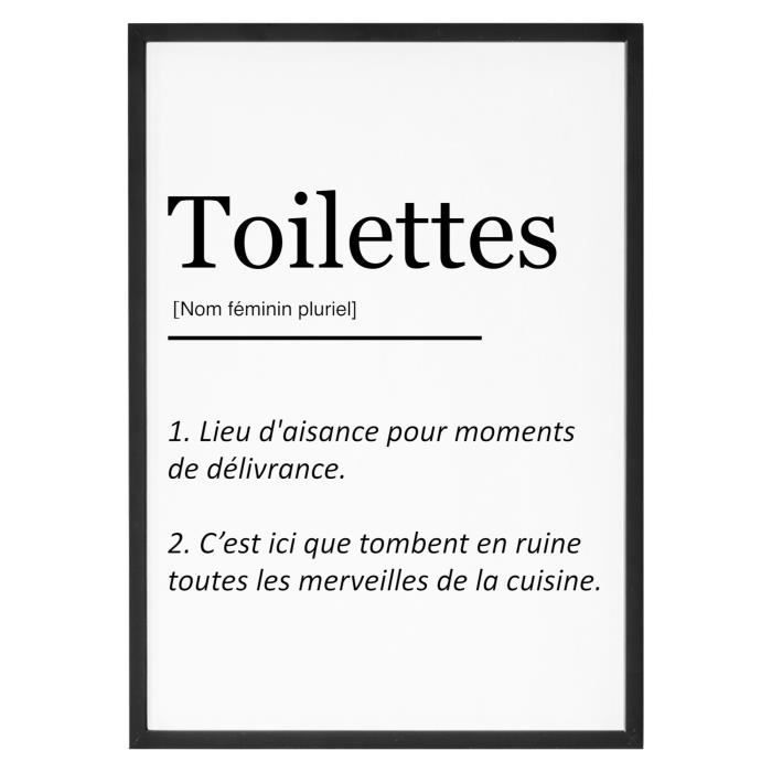 Affiche Toilette 