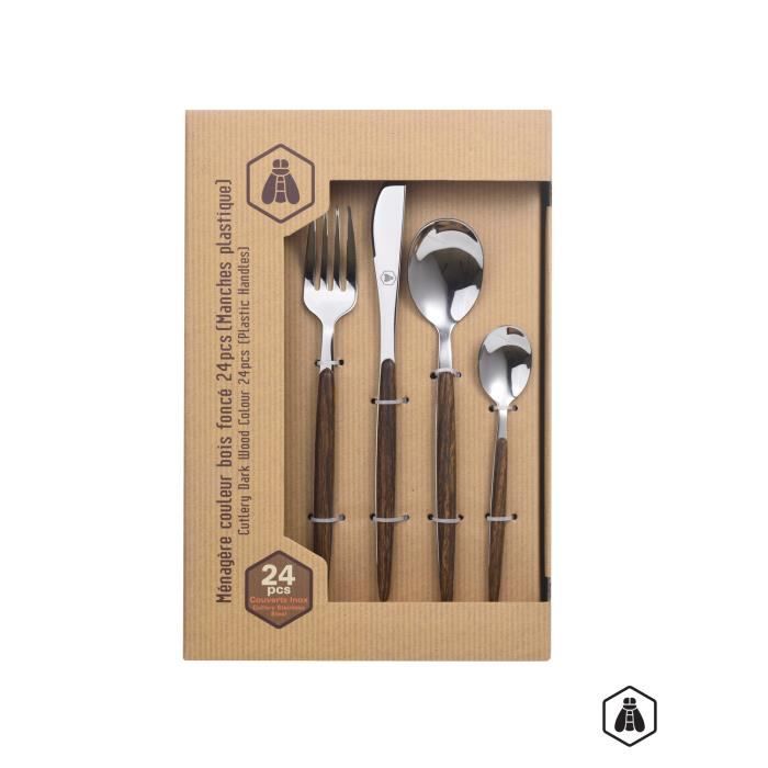 LAGUIOLE Ménagère de 24 Pièces - Inox - Cdiscount Maison