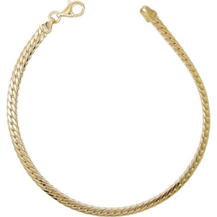 Bracelet - LATELIER DAZUR - Or Jaune 18 Carats - Maille Anglaise - Femme Bracelet - LATELIER DAZUR - Or Jaune 18 Carats - Maille Anglaise - Femme