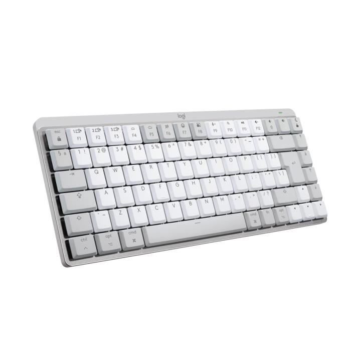 Logitech Master Series MX Mechanical Mini for Mac Clavier rétroéclairé sans fil Bluetooth LE QWERTY International US commutateur : Tactile Silencieux pâle - vue 2