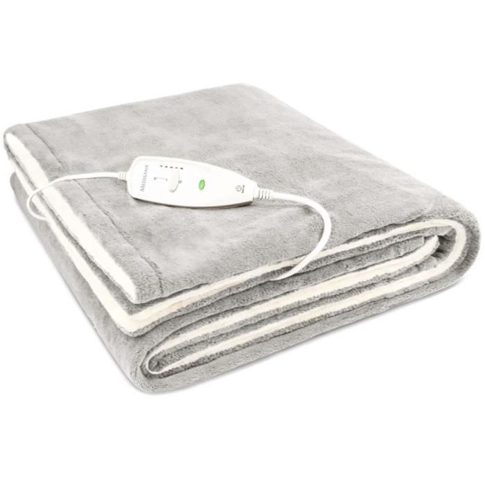 Couverture Chauffante électrique Medisana HB 419 - 9 Niveaux De Température, Arrêt Auto 120 Min - Plaid Doux Sherpa - 8