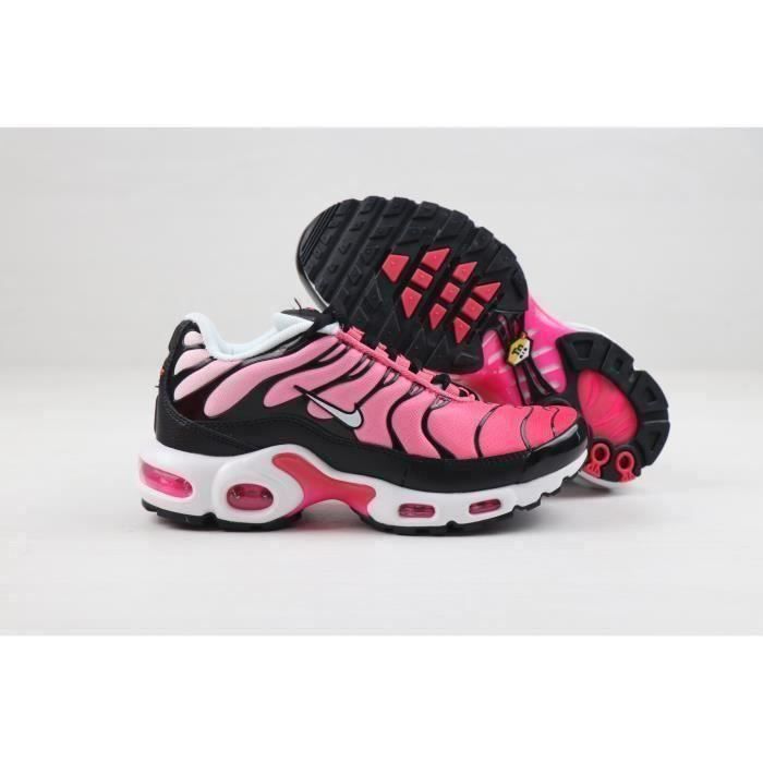 Baskets tn Plus Femme Chaussures Entranement de Sport Rose Noir