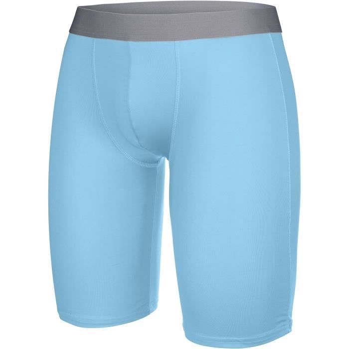 short de sport - proact - sous-short long - homme - bleu ciel - multisport