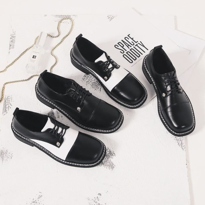 richelieu femme plate