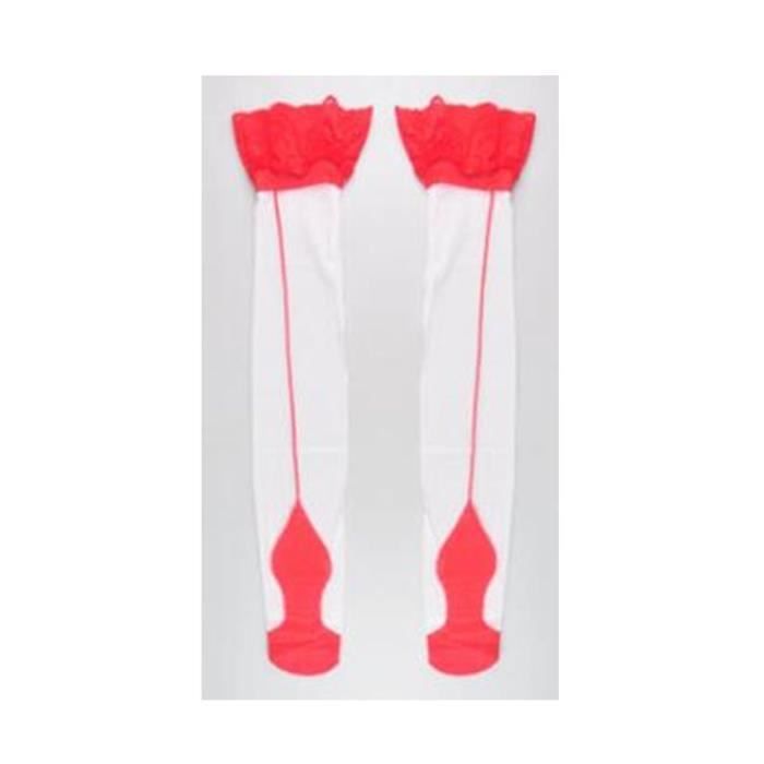 Bas de cuisse hauts transparents en dentelle - Marque SCJ-8107 - Type