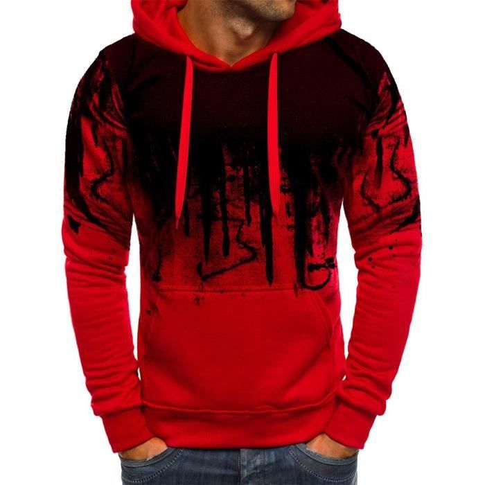 Sweat a capuche manches longues Homme Levi's RELAXED GRAPHIC PO Rouge