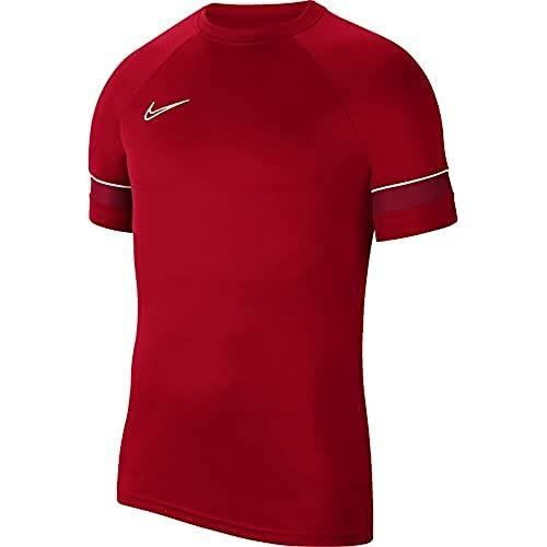 NIKE RETAIL B.V.-NIKE DRI-FIT ACADEMY RED-WHITE-JERSEY GOLD -MAILLOT DE FOOTBALL - T-SHIRT DE FOOTBALL - POLO DE FOOTBALL