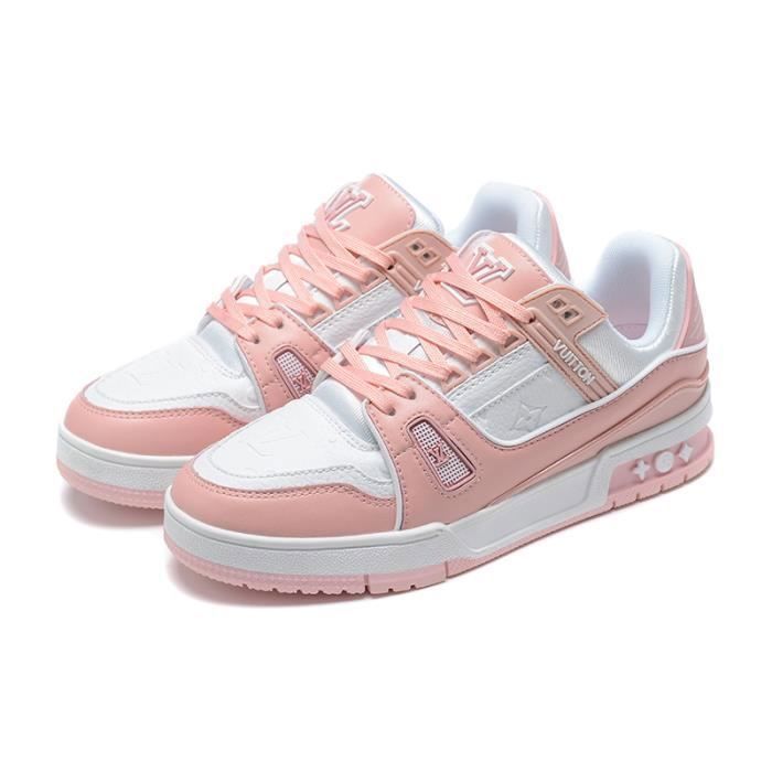 Louis Vuitton LV Trainer Chaussures de sport pour enfants formateur 28-35  Blanc Rose Rose - Cdiscount Chaussures