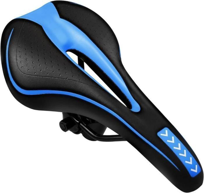MTEVOTX Selle de vélo confortable en gel pour route et VTT - Blanc