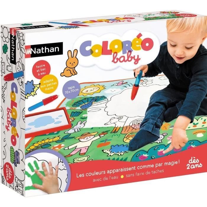 Peinture Enfant NATHAN 31630NATHAN – Coloréo Baby avec Tapis et Feutre à Eau - vue 2