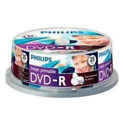 DVD-R 47GB 16X PHILIPS - Spindle - 25 supports inclus