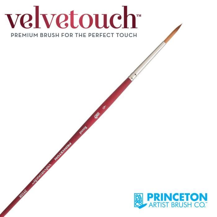 Pinceau Rond Velvetouch Série P3950 de Princeton - nb:1