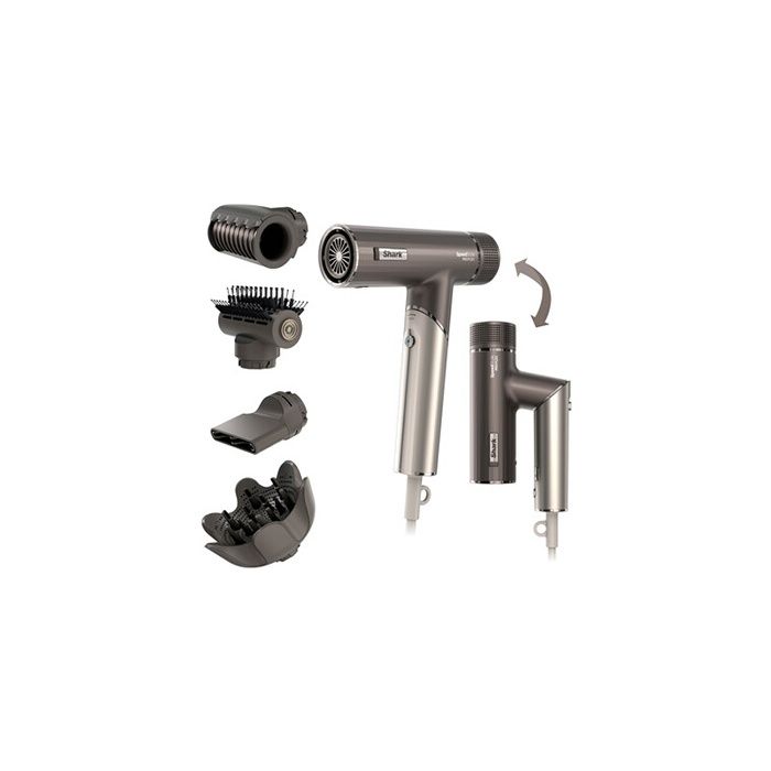 Sèche-cheveux - Shark - SpeedStyle Pro FLEX - HD752EU - 1700 W - Technologie IQ - Mode Scalp Shield