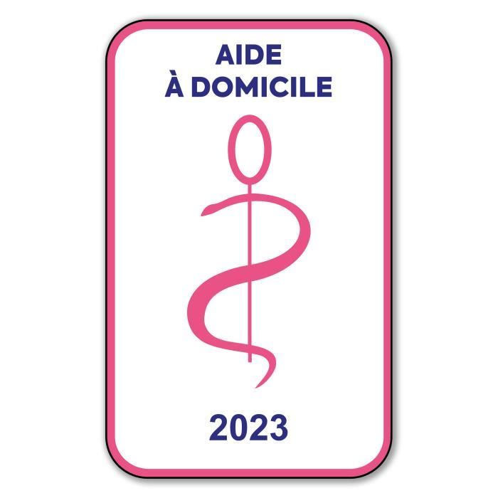 Autocollant Sticker - Vignette Caducée 2023 pour Pare Brise en Vitrophanie - V6 Aide à Domicile